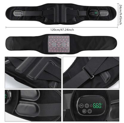 Ceinture TherapieLED ajustable 24-120cm tour de taille avec sangles velcro confortables pour morphologies variées
